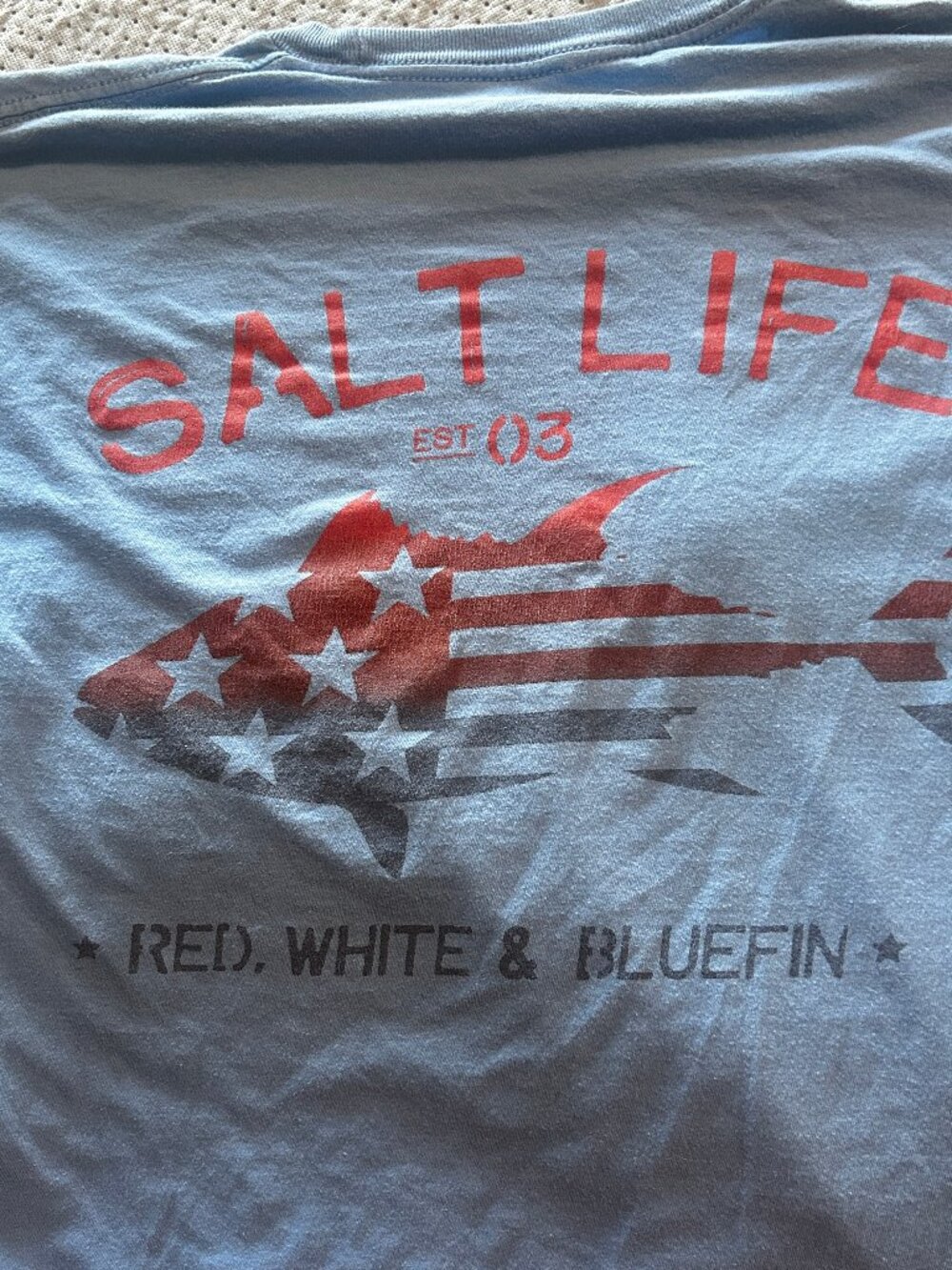 Salt Life Men's Short Sleeve T-Shirt Size Medium Blue